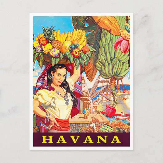 Briefkaart reizen naar Cuba (Voorkant)