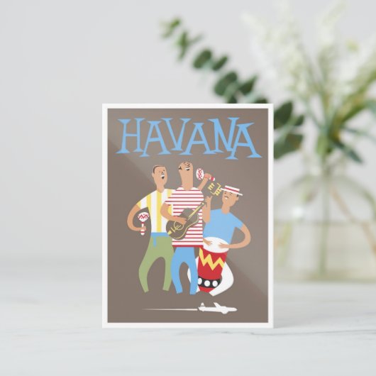 Briefkaart reizen naar Cuba (Staand voorkant)