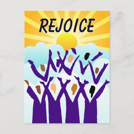 Briefkaart Rejoice (Voorkant)