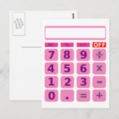 Briefkaart rekenmachine (Voorkant / Achterkant)