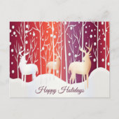 Briefkaart rendierziekte Snowy Holiday (Voorkant)