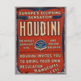 Briefkaart Reproduction Vintage Poster Houdin