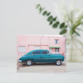 Briefkaart Retro Car (Staand voorkant)