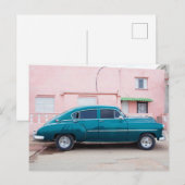 Briefkaart Retro Car (Voorkant / Achterkant)