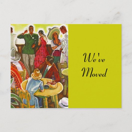 Briefkaart Retro Festive Southwest verplaatst nieu (Voorkant)