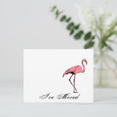 Briefkaart Retro Ik heb verhuisd Nieuw Adres Flami (Staand voorkant)