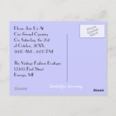 Briefkaart Retro Modes Vintage Edwardian Style (Achterkant)