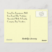 Briefkaart Retro Planning RV Camping Trip Vacking (Achterkant)