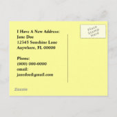 Briefkaart Retro Reizen Contact Nieuw Adreswijzigi (Achterkant)