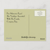 Briefkaart Retro Reizen Trailer Camping Trip (Achterkant)