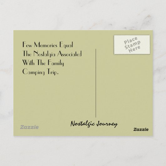 Briefkaart  Retro Reizen Trailer Camping Trip (Achterkant)