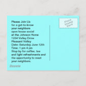 Briefkaart Retro Social Block Party-pc (Achterkant)