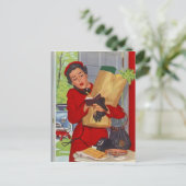 Briefkaart Retro Stijlvolle Modes uit de middeleeu (Staand voorkant)