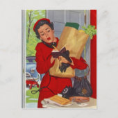 Briefkaart Retro Stijlvolle Modes uit de middeleeu (Voorkant)