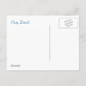 Briefkaart Retro Stijlvolle verjaardagsfeestuitnod (Achterkant)