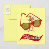 Briefkaart Retro Sunshine State Florida FLA (Voorkant / Achterkant)