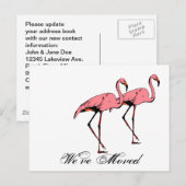 Briefkaart Retro We hebben verplaatst nieuw adres  (Voorkant / Achterkant)