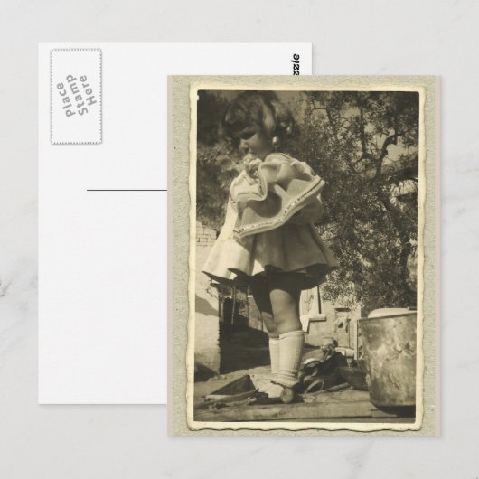 Briefkaart  retrofoto (Voorkant / Achterkant)