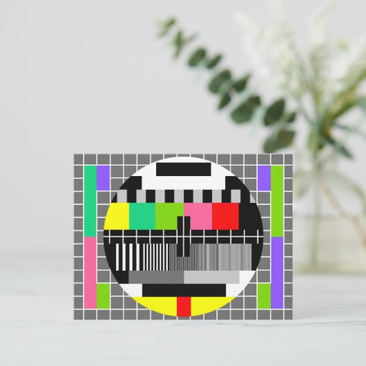 briefkaart "Retrotelevisie" (Staand voorkant)