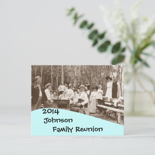 Briefkaart  reünie (Staand voorkant)