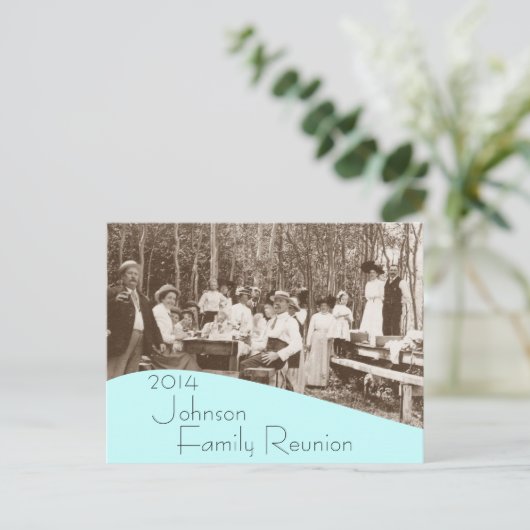 Briefkaart reünie (Staand voorkant)