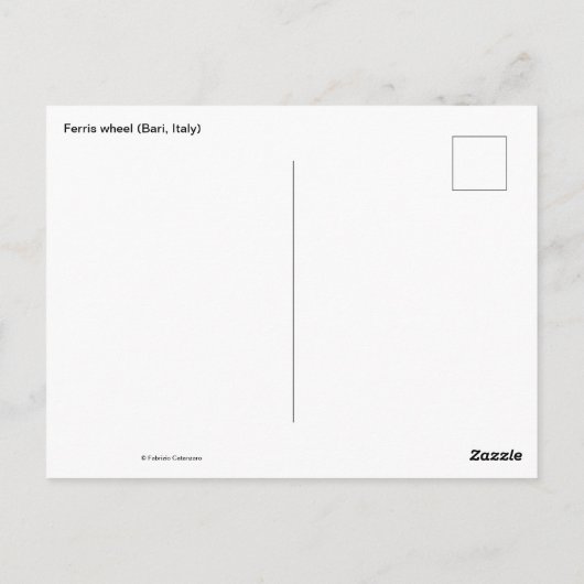 Briefkaart reuzenrad (Achterkant)