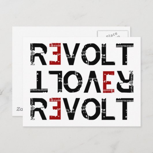 BRIEFKAART REVOLT (Voorkant / Achterkant)