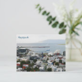 Briefkaart Reykjavik IJsland (Staand voorkant)