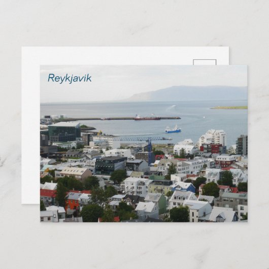 Briefkaart Reykjavik IJsland (Voorkant / Achterkant)