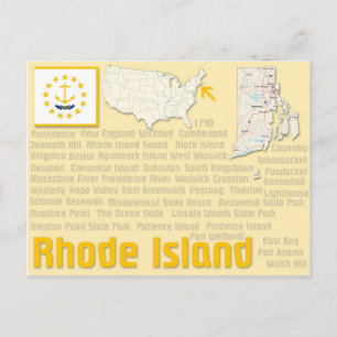 Briefkaart "Rhode Island"