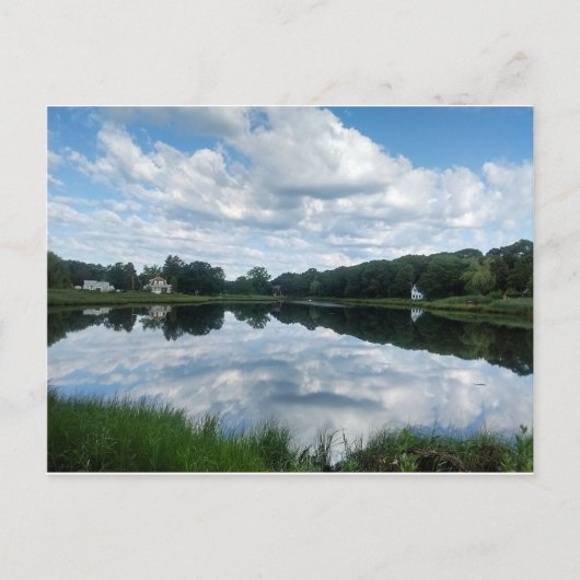 Briefkaart Rhode Island (RI) waterfront-reflectie (Voorkant)