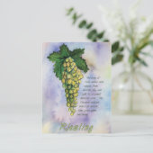 Briefkaart Riesling Wine Grapes (Staand voorkant)