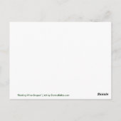 Briefkaart rijpe witte wijndruiven (Achterkant)