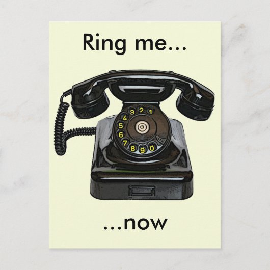 briefkaart Ring me...nu (Voorkant)
