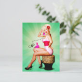 Briefkaart Ringy Dingy Pinup (Staand voorkant)