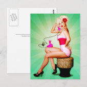 Briefkaart Ringy Dingy Pinup (Voorkant / Achterkant)