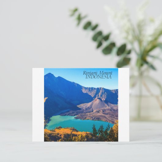 Briefkaart Rinjani (Staand voorkant)