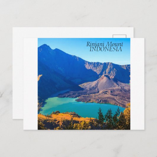 Briefkaart Rinjani (Voorkant / Achterkant)