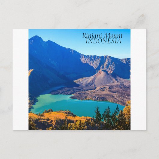 Briefkaart Rinjani (Voorkant)