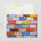 Briefkaart Roadtrip License Bord (Voorkant / Achterkant)