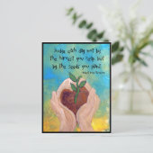 Briefkaart: Robert Louis Stevenson Quote Schilderi Briefkaart (Staand voorkant)