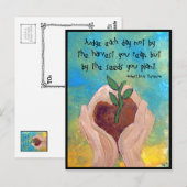 Briefkaart: Robert Louis Stevenson Quote Schilderi Briefkaart (Voorkant / Achterkant)