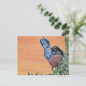 Briefkaart - Robin Acrylschilderen (Staand voorkant)