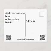 Briefkaart - Robin hoods Bay (Achterkant)