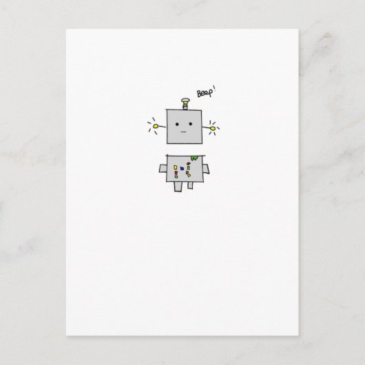 Briefkaart- Robot Briefkaart (Voorkant)