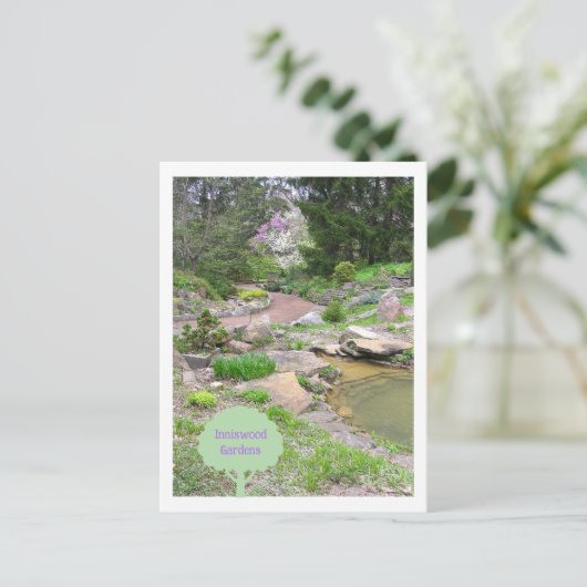 briefkaart "RockGarden at Inniswood" (Staand voorkant)