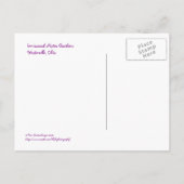 briefkaart "RockGarden at Inniswood" (Achterkant)