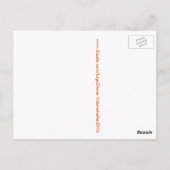 Briefkaart rode bomen (Achterkant)