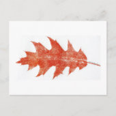briefkaart rode eik Leaf #2 (Voorkant)