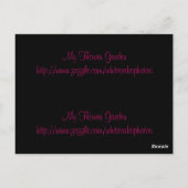 Briefkaart rode en witte gele Bladwijzer (Achterkant)